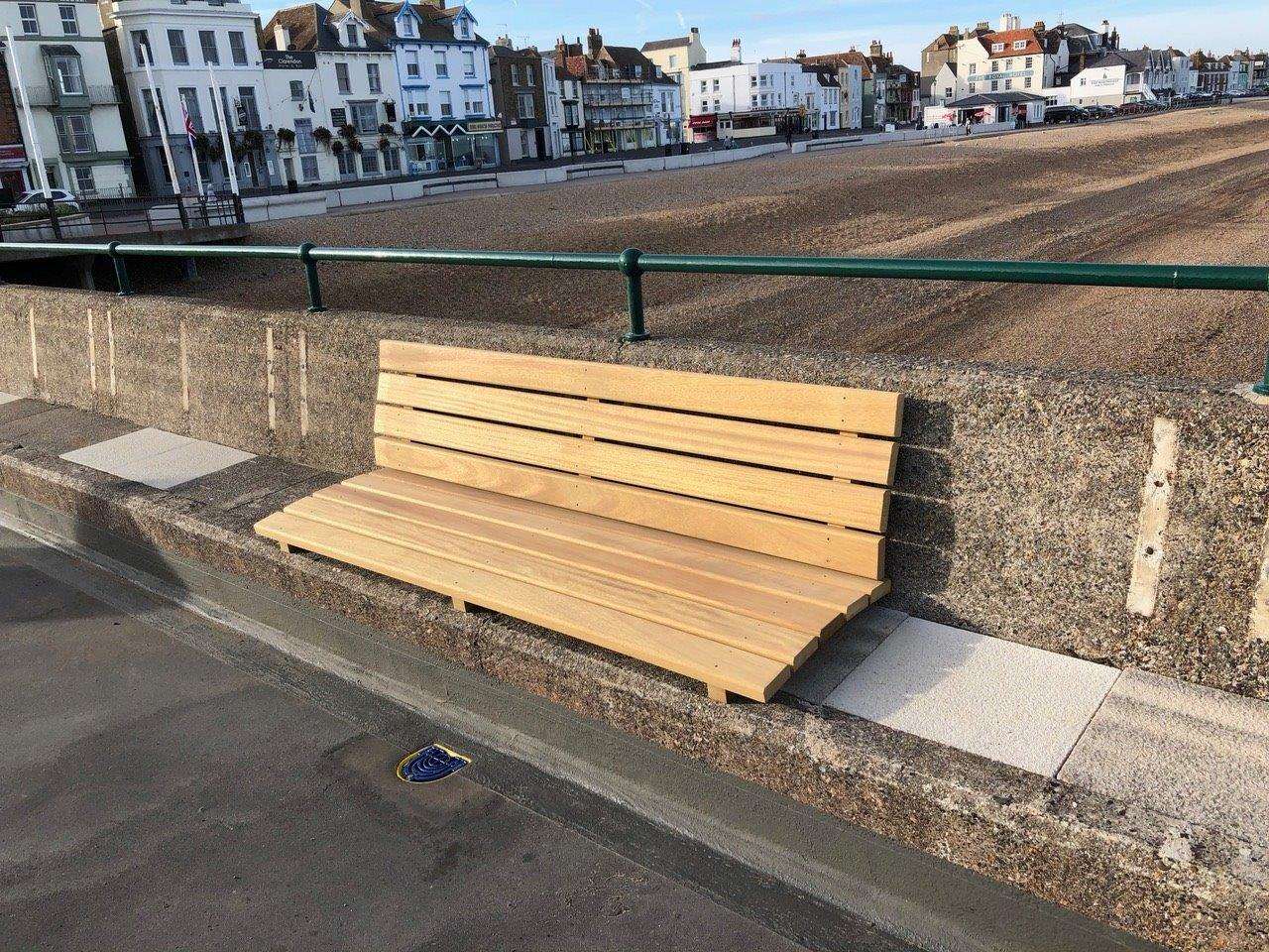 New seating along Deal Pier is part of the final phase of the landmark's revamp