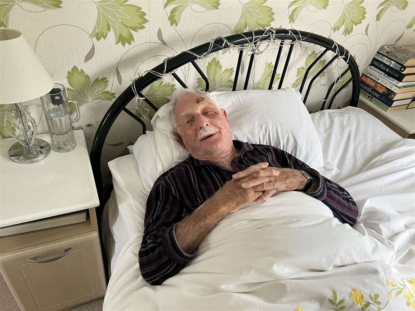 Andy Anderson on the mend at his home in Saddlebrook Park, Leysdown