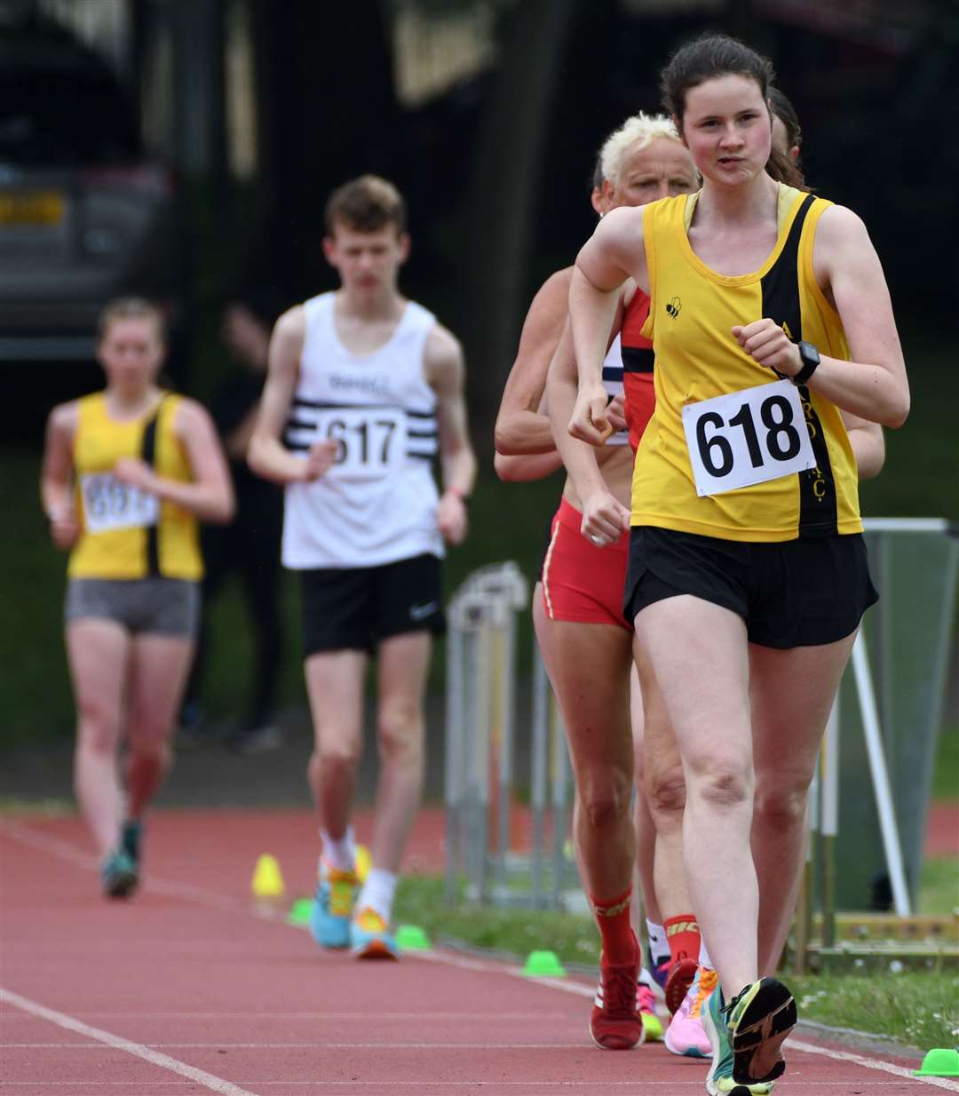 There was a win in the senior women's 3,000m walk for Ashford AC's Jacqueline Benson. Picture: Barry Goodwin (56699749)