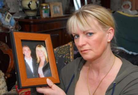 Carolyn Hoare, of Chartham, on the second anniversary of the death of her son Matthew. Picture: BARRY DUFFIELD