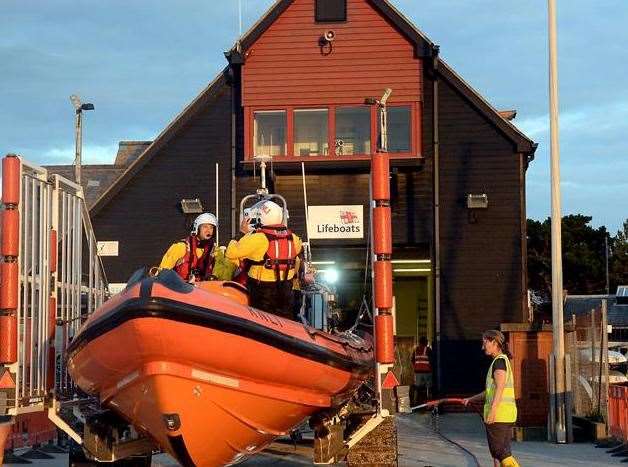 An RNLI lifeboat back on station in Whitstable. Picture: RNLI/Chris Davey