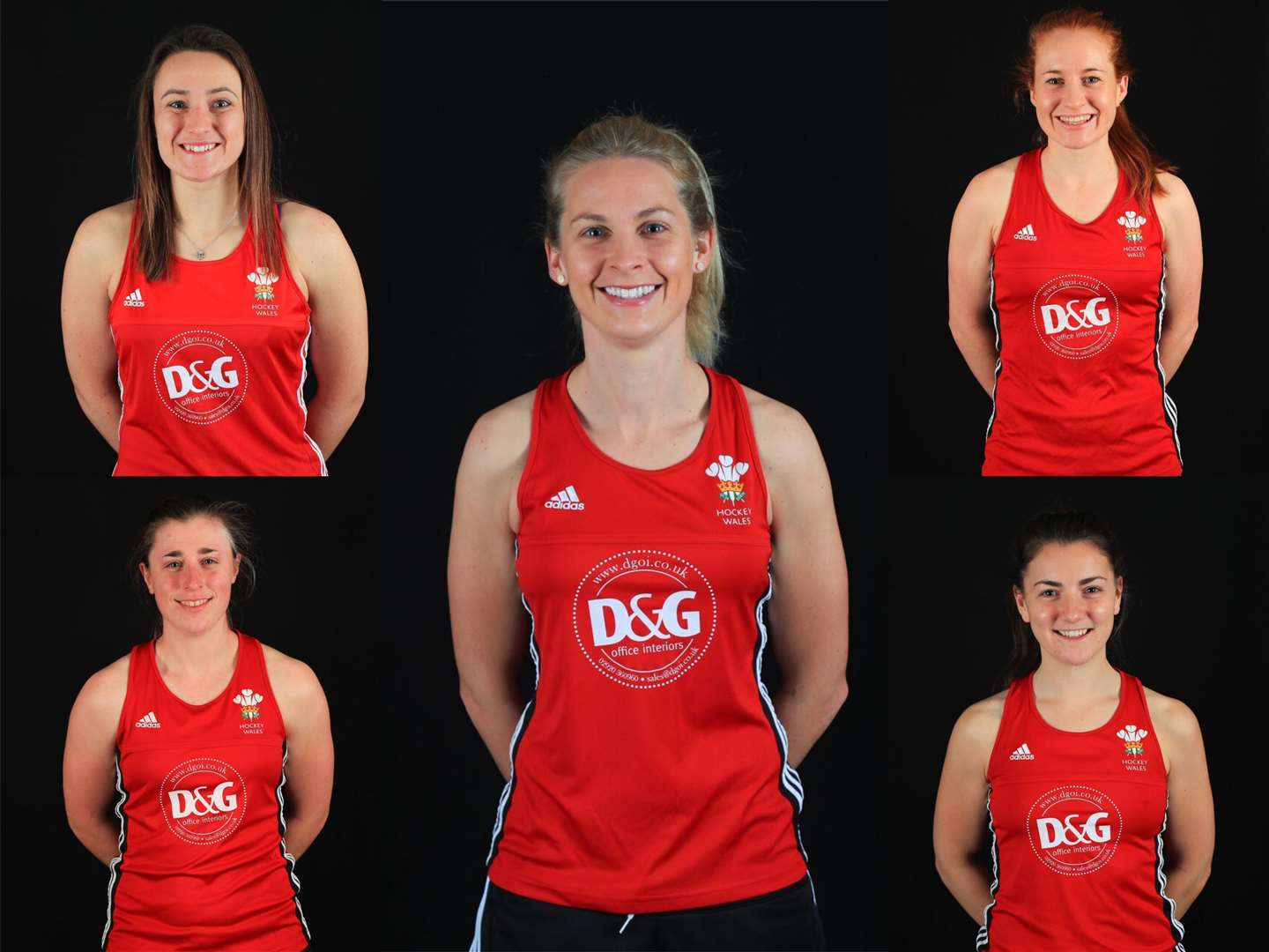 The five Holcombe players representing Wales at the Commonwealth Games (1373636)