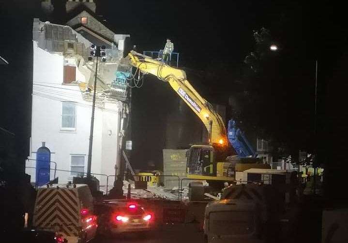 The building has been demolished after part of it collapsed Picture: Annabelle Grace (17049666)