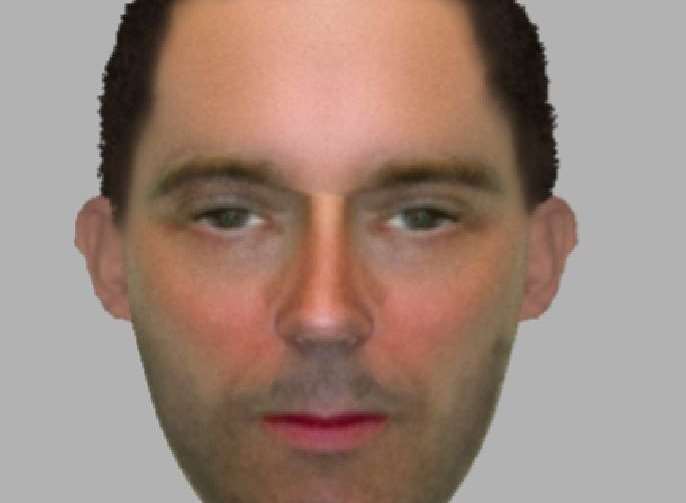 The e-fit of the suspect police are searching for Picture: Kent Police