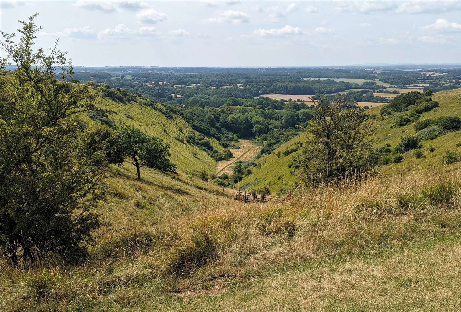 The view at the Devil's Kneading Trough outside Wye