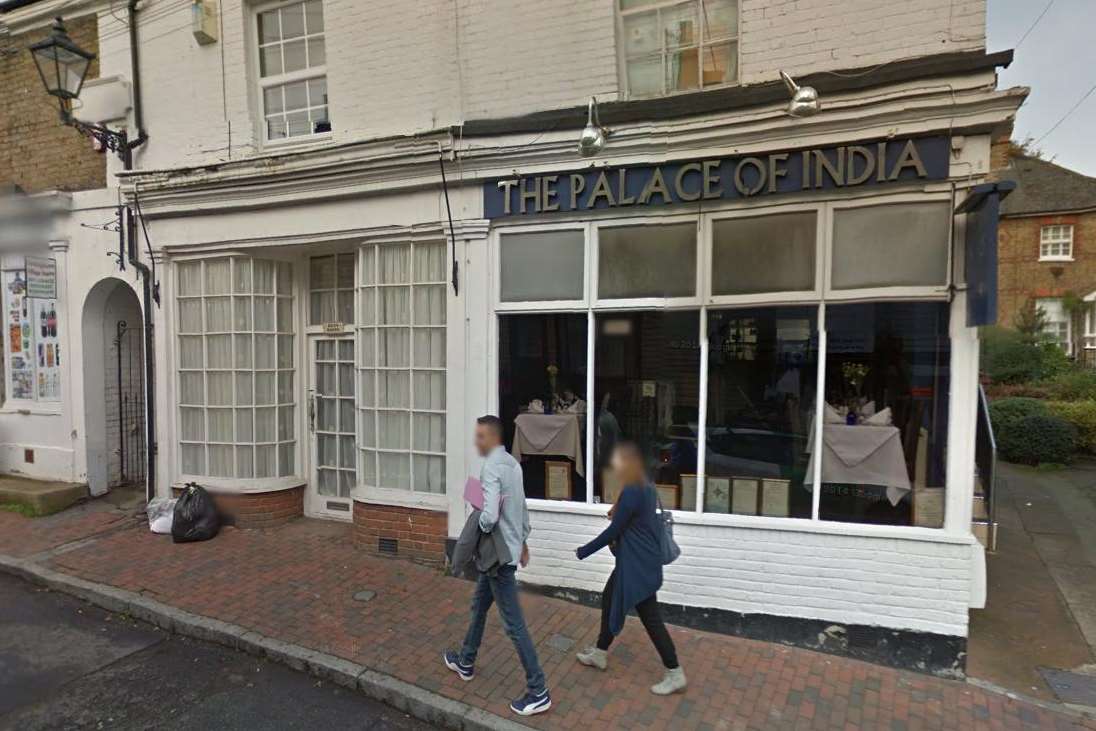 The Palace of India Restaurant in Farningham High Street, Dartford. Picture: Google Maps