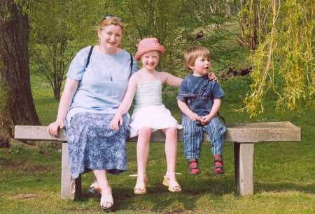 TRAGIC LOSS: Ruth Hodgson with daughter Jessica and son Tobias