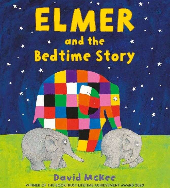 Elmer book 'ELMER AND THE BEDTIME STORY' was available exclusively in Maidstone last July