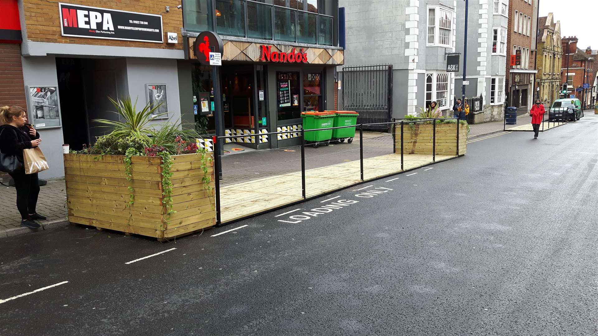 Maidstone's parklets have remained largely unused