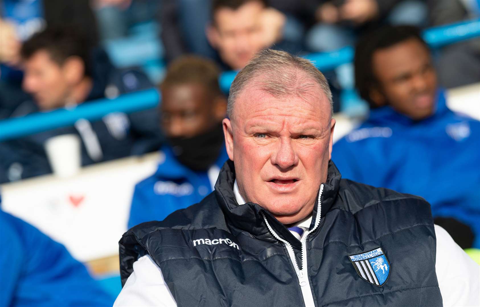Gillingham manager Steve Evans watched his side drop points at Rochdale Picture: Ady Kerry