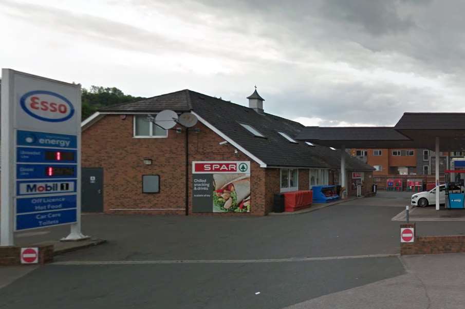 Picture from Google Maps - The Esso Garage on Walderslade Road.