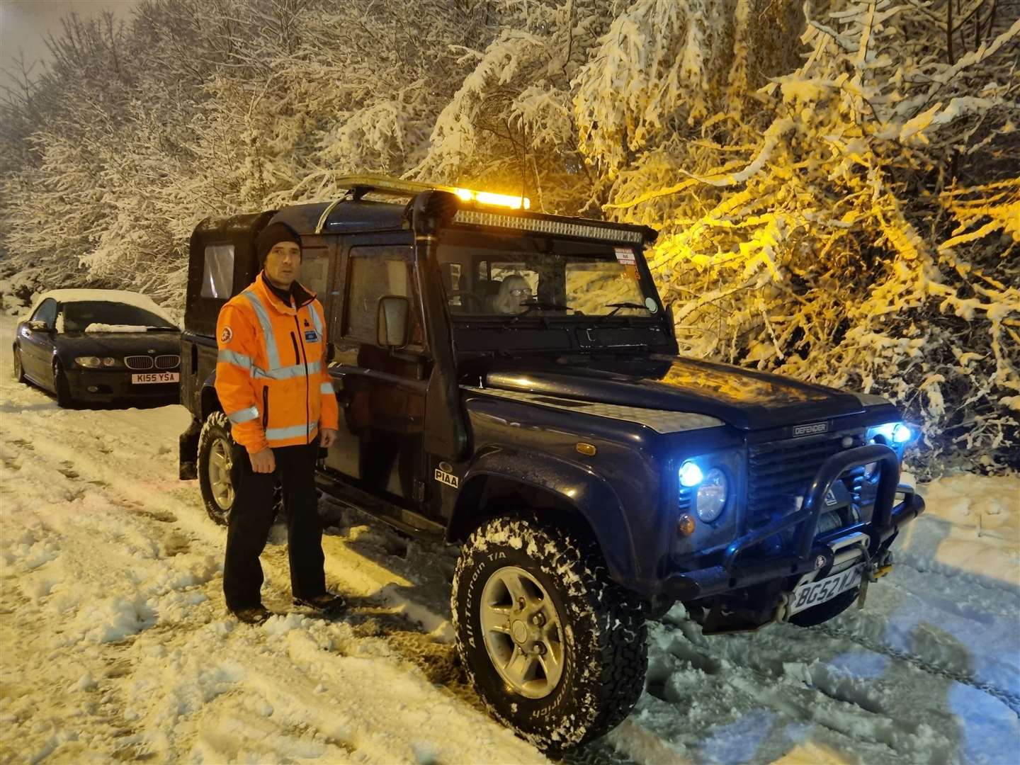 Members of South East 4x4 Response worked through the night Picture: UKNIP