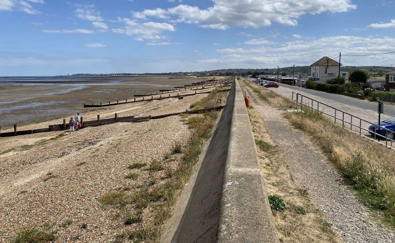 The Seasalter sea wall was first constructed in 1325