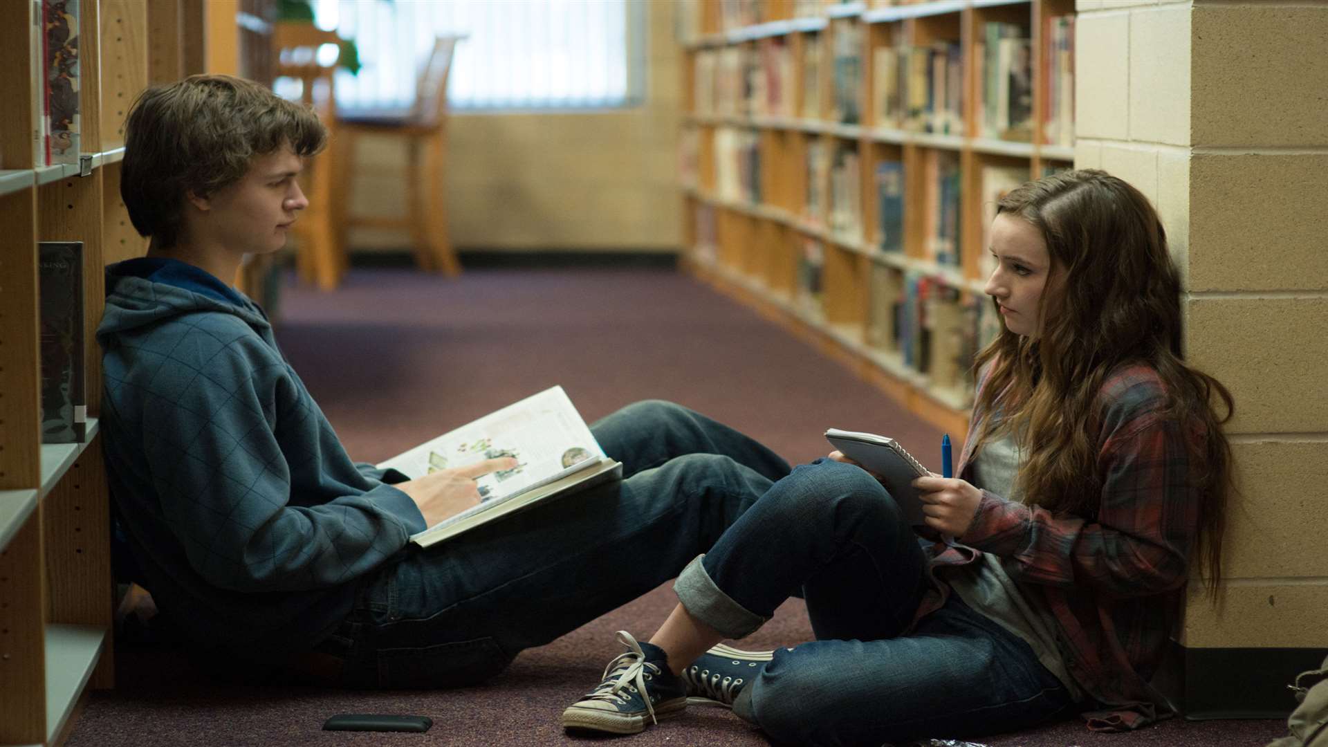 Ansel Elgort as Tim Mooney and Kaitlyn Dever as Brandy Beltmeyer, in Men, Women & Children. Picture: PA Photo/Handout/Paramount Pictures/Dale Robinette