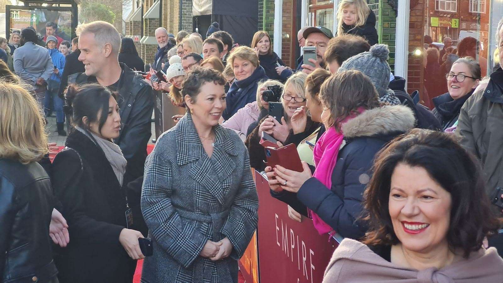 Olivia Colman arrives for a special screening of Empire of Light