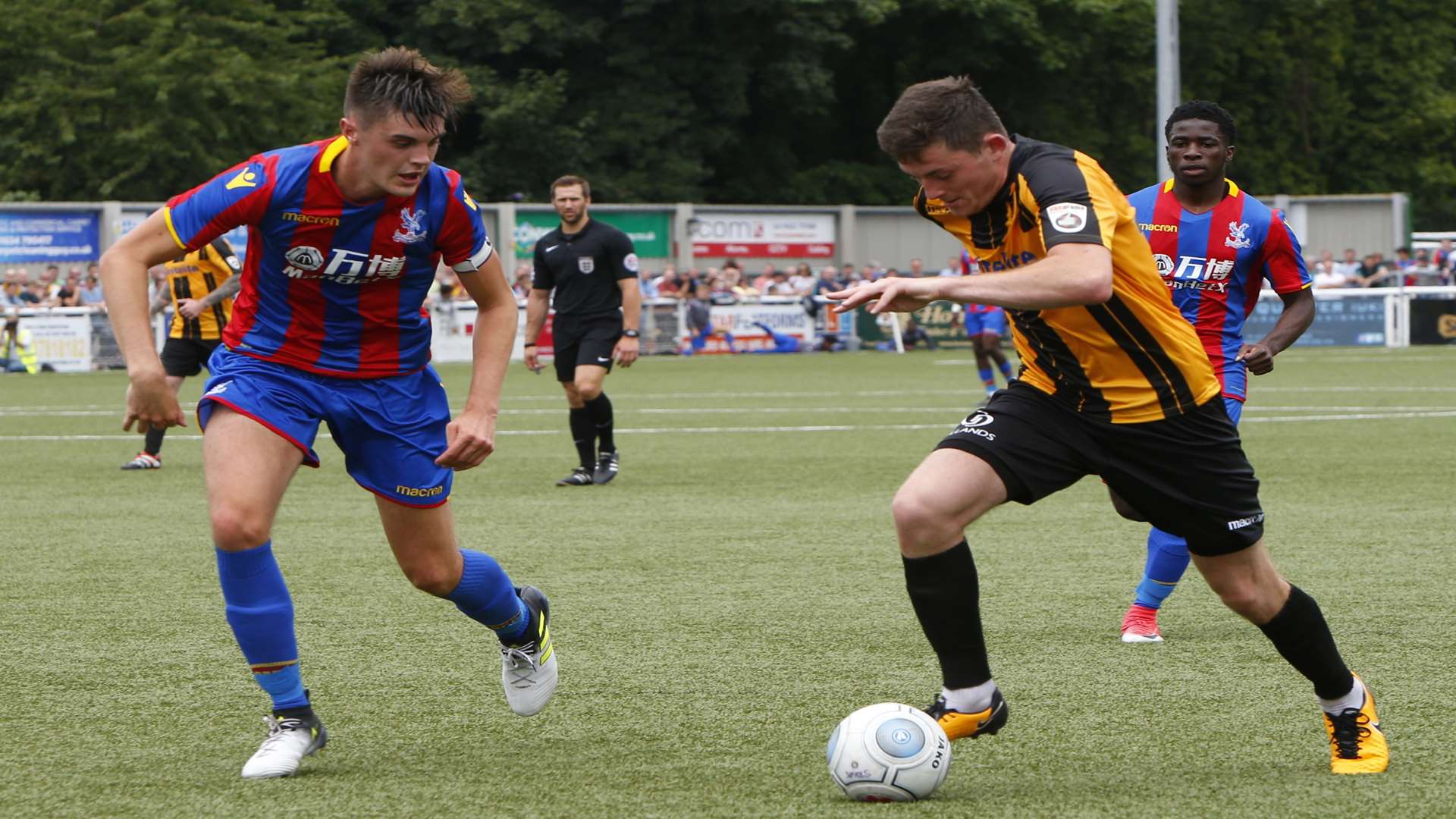 Tom Wraight in pre-season action against Crystal Palace Picture: Andy Jones
