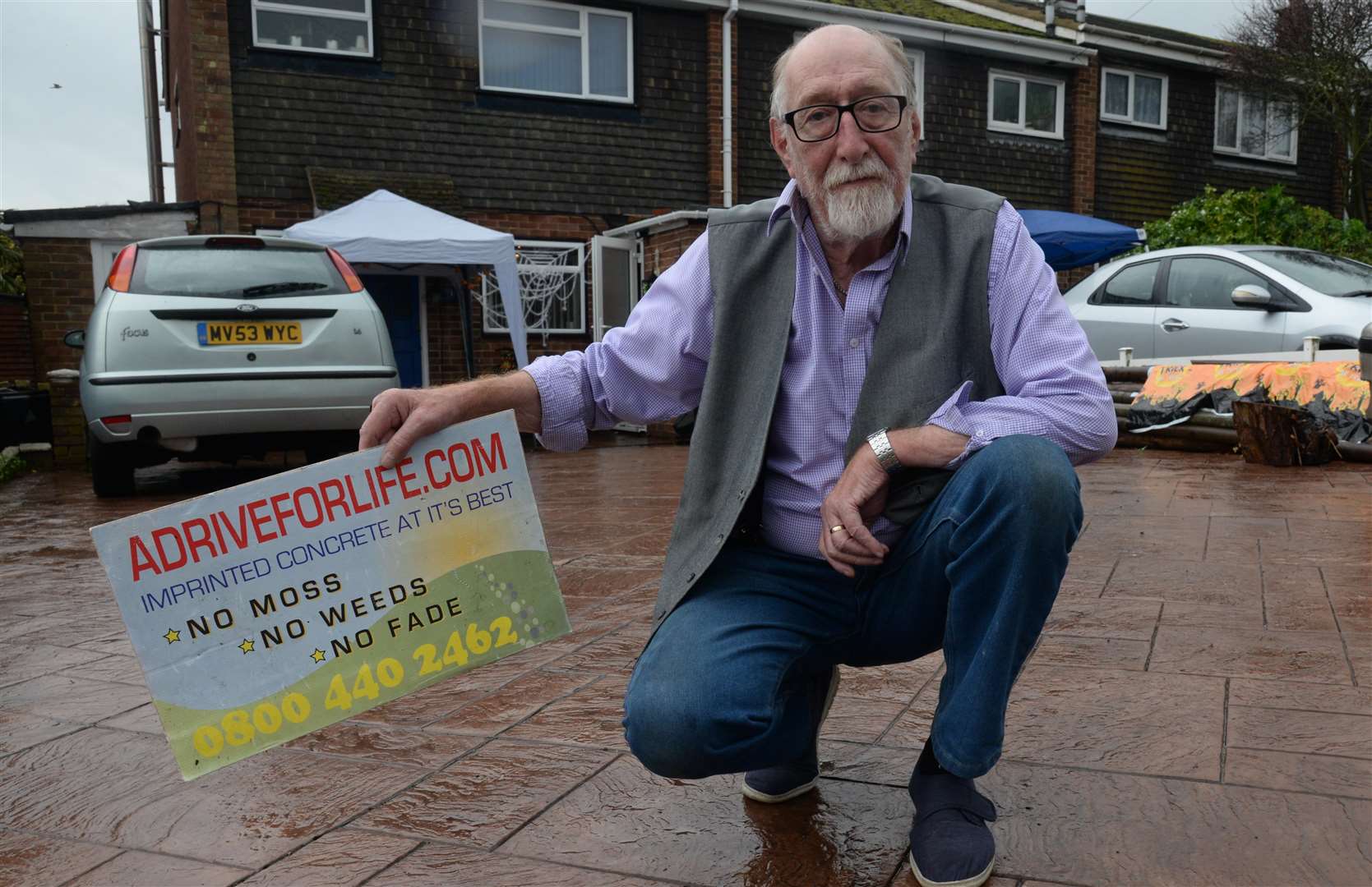 John Price paid thousands for a new driveway but was conned