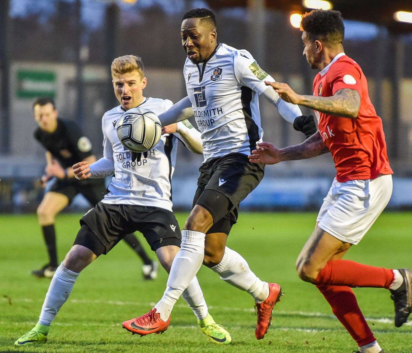 Dartford in action against Ebbsfleet United earlier this season in National League South. Picture: Dave Budden
