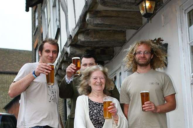 For Booze and Blues, it can only be the Admiral Owen's beer and music festival in Sandwich. Lee Calverley, Ben Jackob, Landlady Heather Lemoine and Sam Weller