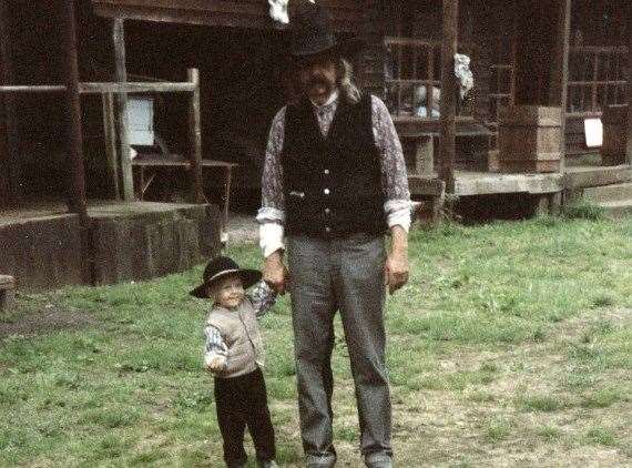 Founder John Truder and grandson Morgan. Picture supplied by: Morgan Truder