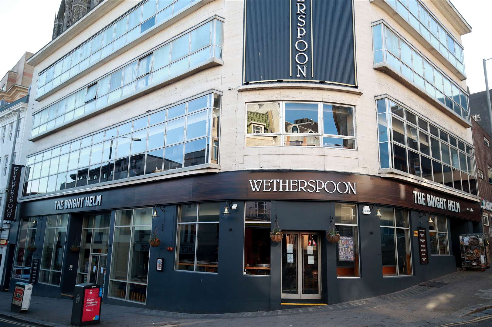 Wetherspoon’s temporarily shut all its pubs last month including The Bright Helm pub in Brighton (Adam Davy/PA)