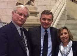 Dr Pieter Kat, LionAid trustee, Rt Hon David Jones MP and Christine Macsween.