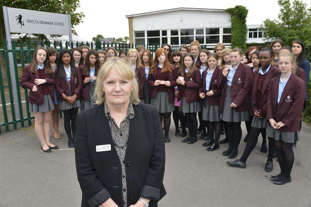 Kim Stafford, Assistant Head at Invicta Grammar, is unhappy with the Council plans to stop bus passes.