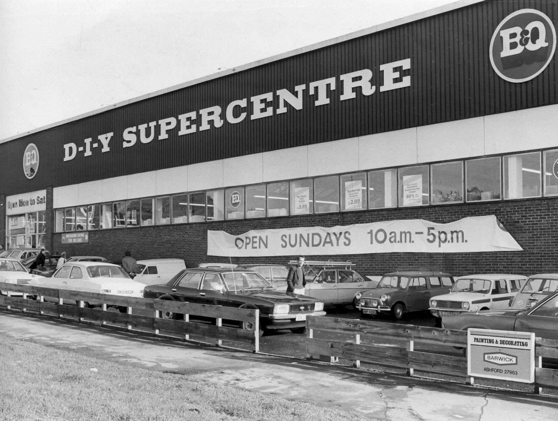B&Q previously occupied the store before HomePlus moved in, as this photo from November 1982 shows. Picture: Steve Salter