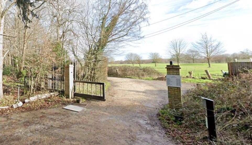The entrance to Eureka, a naturist club off Manor Lane, Fawkham, near Dartford. Picture: Google