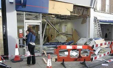 Part of the damage caused by the raiders. Picture: PETER STILL