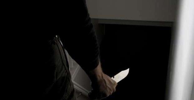 Sean Higgins tried to stab PC Stride with a kitchen knife. Stock Image