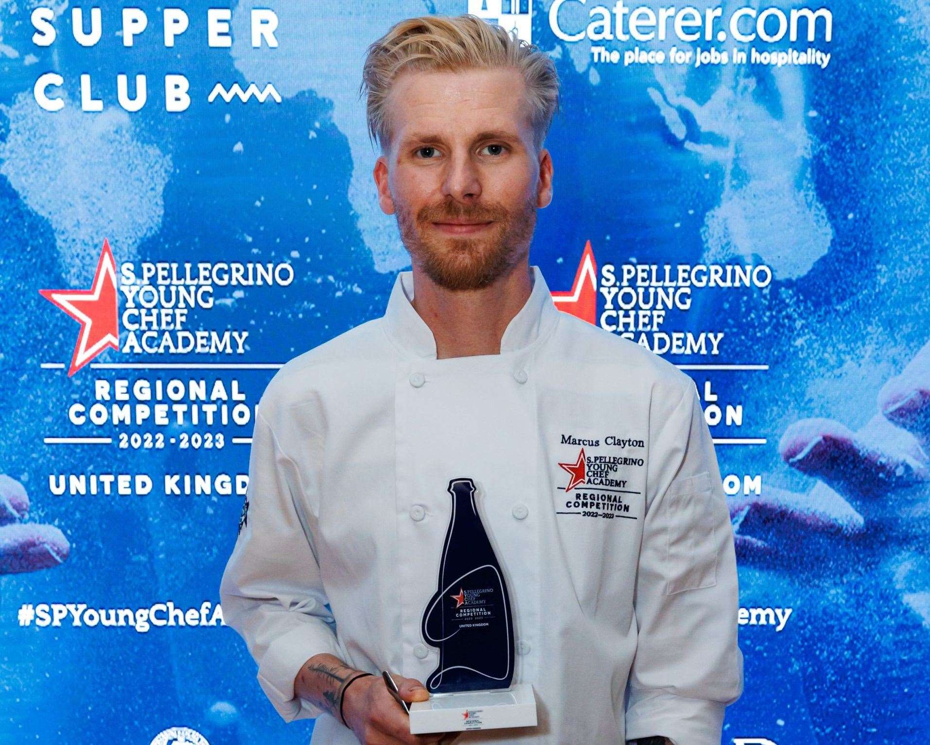 Marcus Clayton from the Hide and Fox restaurant in Saltwood will represent the UK at the finals of the S.Pellegrino Young Chef Academy Competition