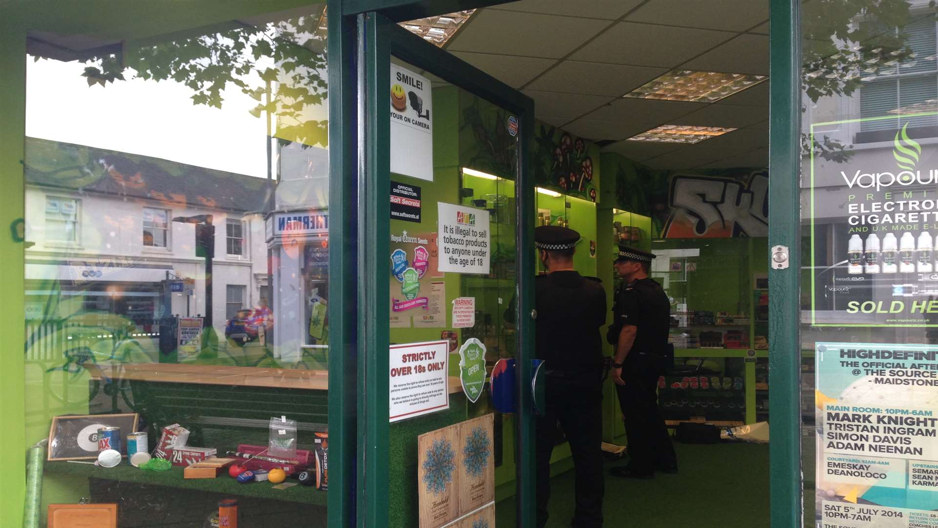 Police enter UK Skunkworks in Ashford during the raids
