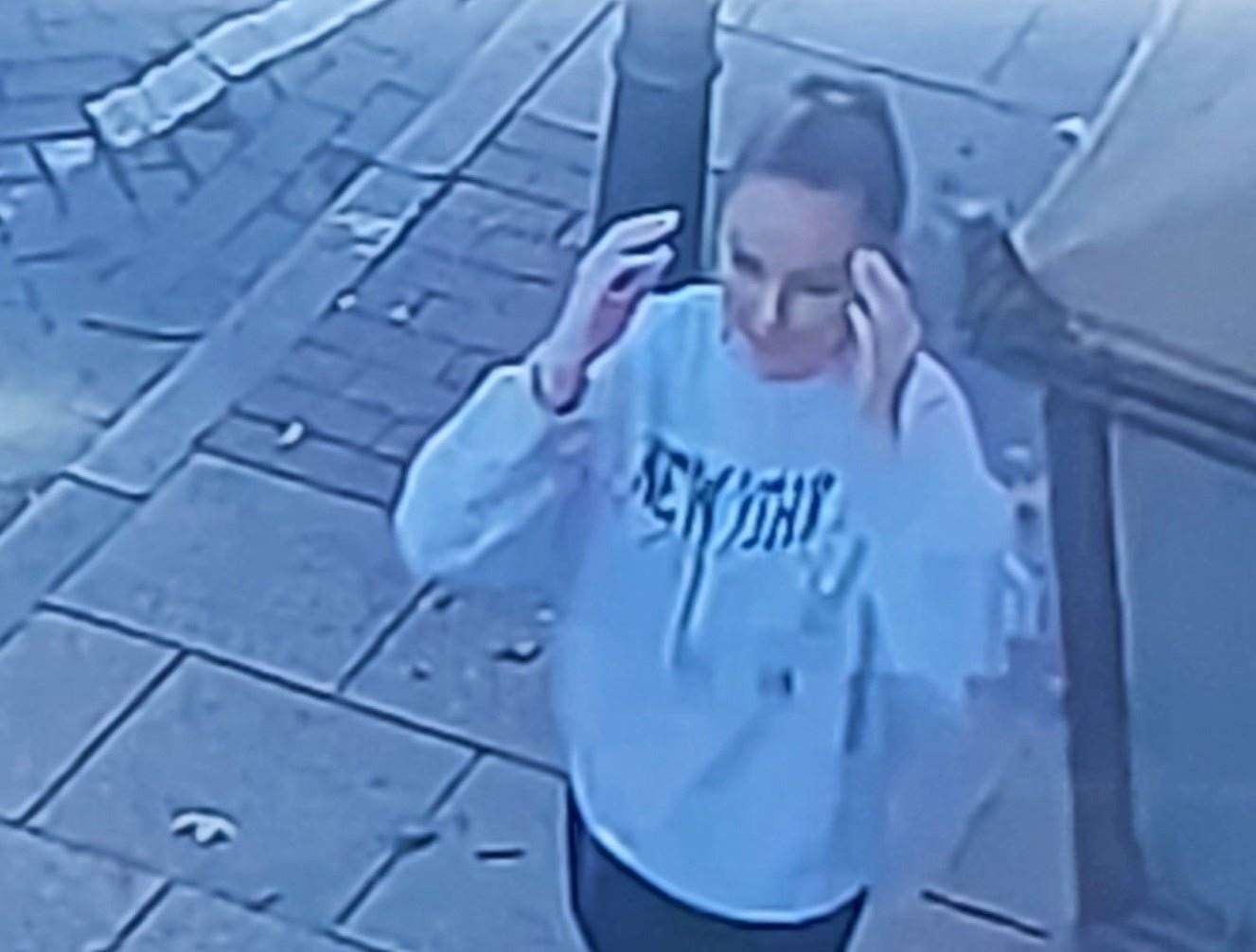 A CCTV image of Grace Fisher after she was reported missing. Picture: Kent Police