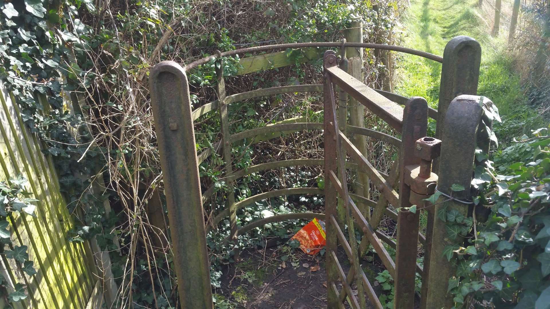 Sheppey Light Railway 'kissing gates' between Drake Avenue and Elm Lane, Minster. Picture: David Thurnham-Newell