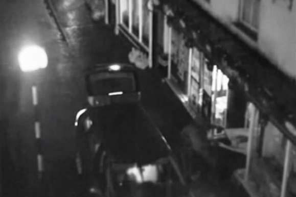 CCTV of the raid from West Malling High Street