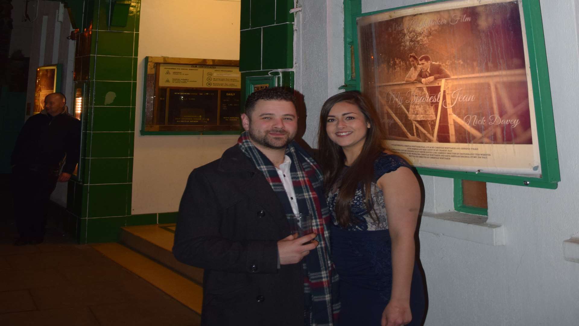 Director Christian Whittaker and actress Jayne Domingo at the screening of My Dearest Jean at The Empire cinema in Sandwich