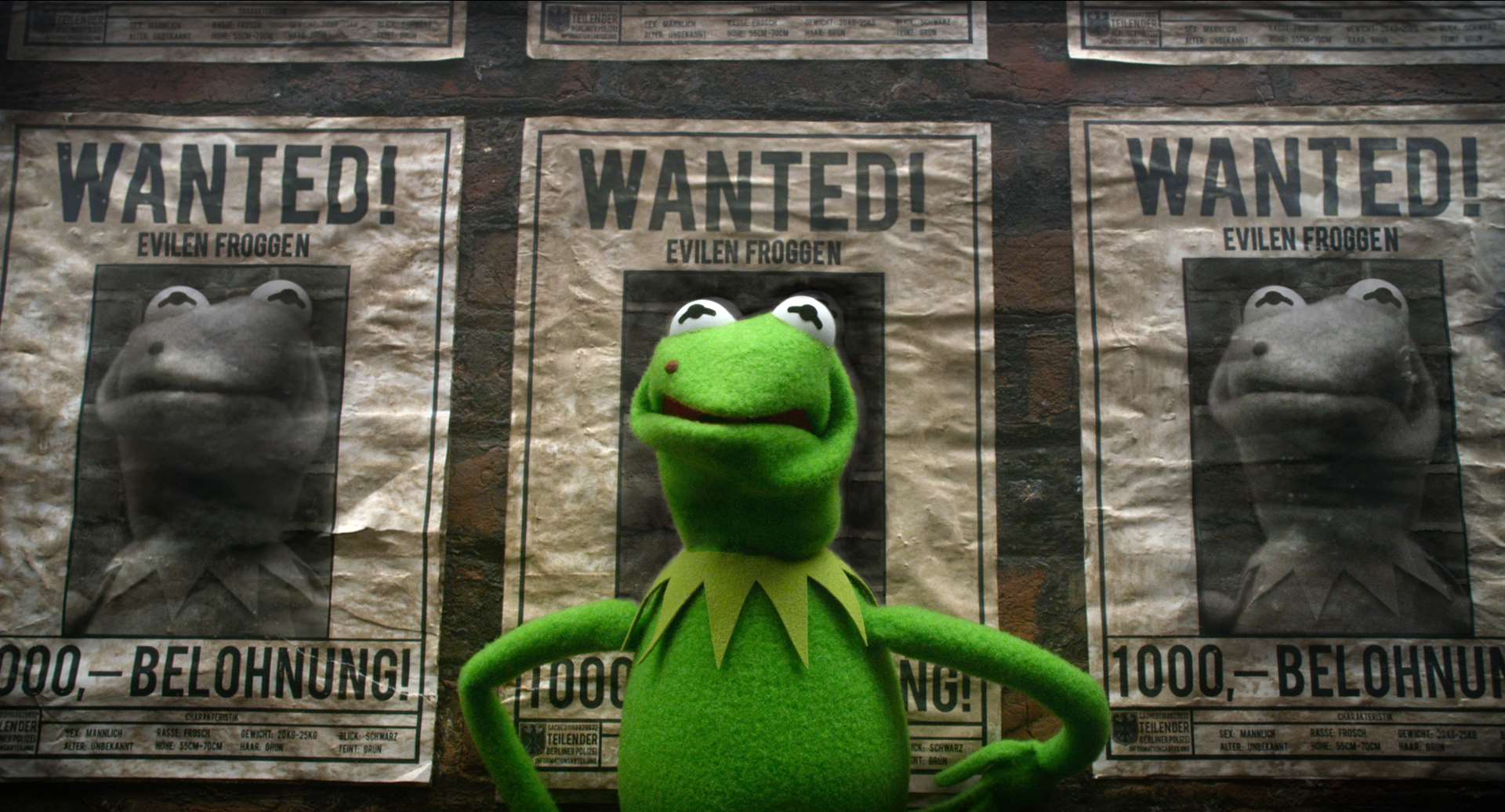 Muppets Most Wanted, with Kermit (voiced by Steve Whitmire). Picture: PA Photo/2013 Disney Enterprises, Inc