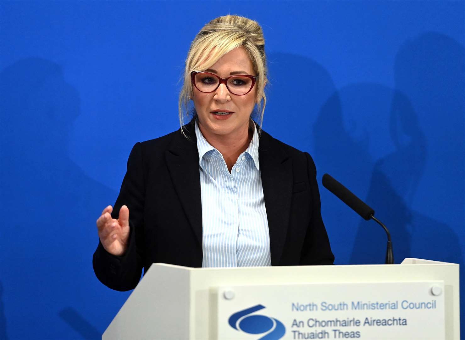 First Minister Michelle O’Neill, who was deputy first minister during the pandemic, is among those who had their government devices wiped, resulting in the loss of WhatsApp messages from the time (Oliver McVeigh/PA)