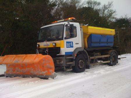 Gritter at Old Chatham Road, Maidstone. Sent in by Adam Murdin