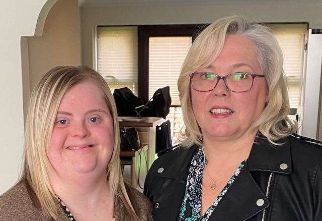 Shelley Harris, from Sheppey, pictured with her mum Katie. Picture: Katie Harris