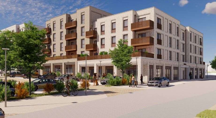 If given the green light a new shopping hub will be built. Picture: Golding Homes