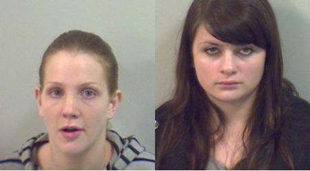 Lucy Viner-Mood, 22, left, and Lois Gibson, 18, jailed for torturing love rival