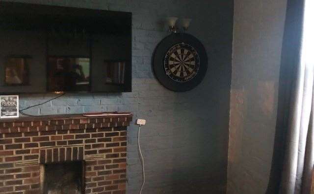 Hopefully those playing darts aren’t too bad or that light fitting might not be safe