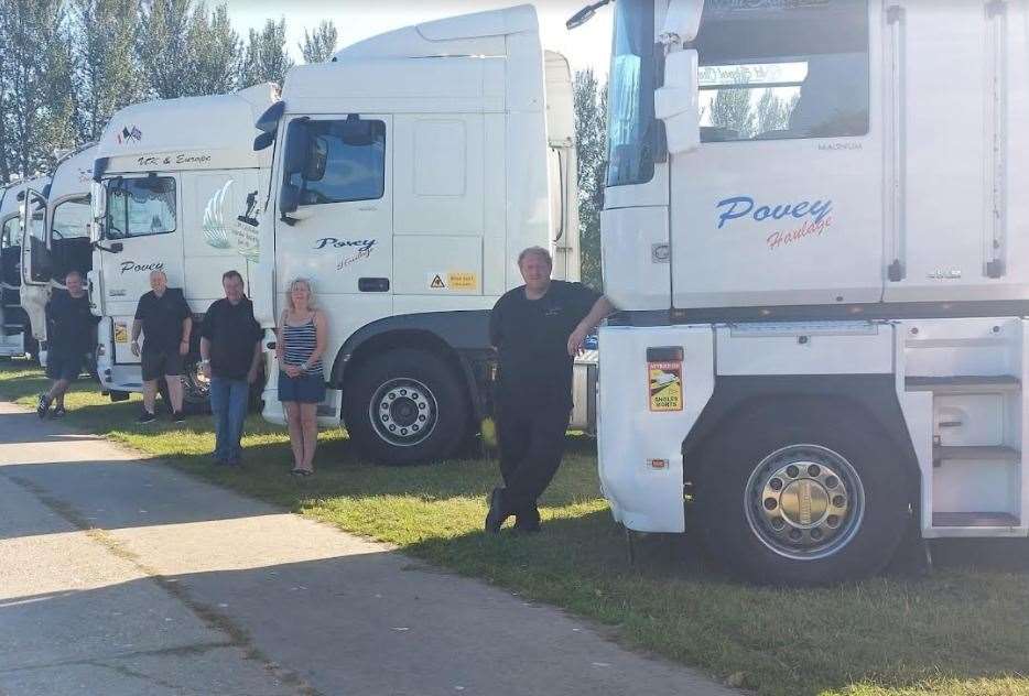 Martin Povey runs the haulage firm his father started in Manor Way Business Park in Swanscombe