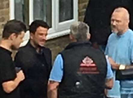 Peter Andre has been spotted in Sittingbourne