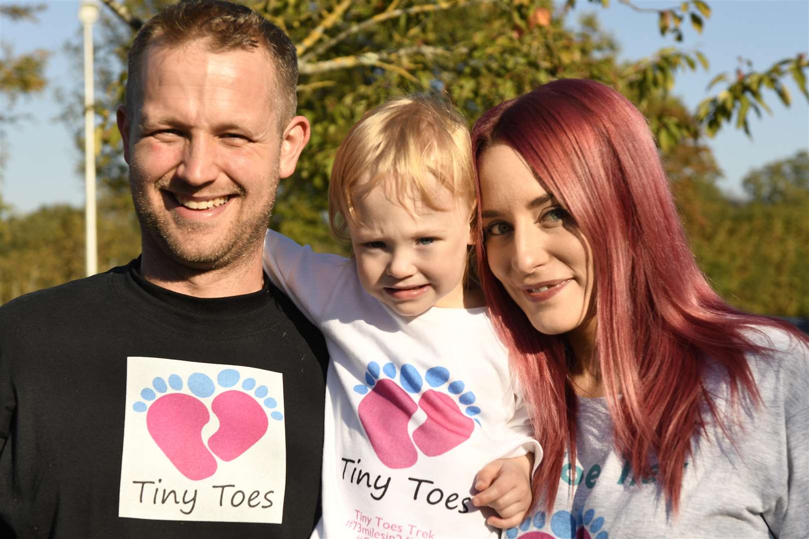 Jon and Lisa Whetlor with their daughter Matilda. Picture: Barry Goodwin