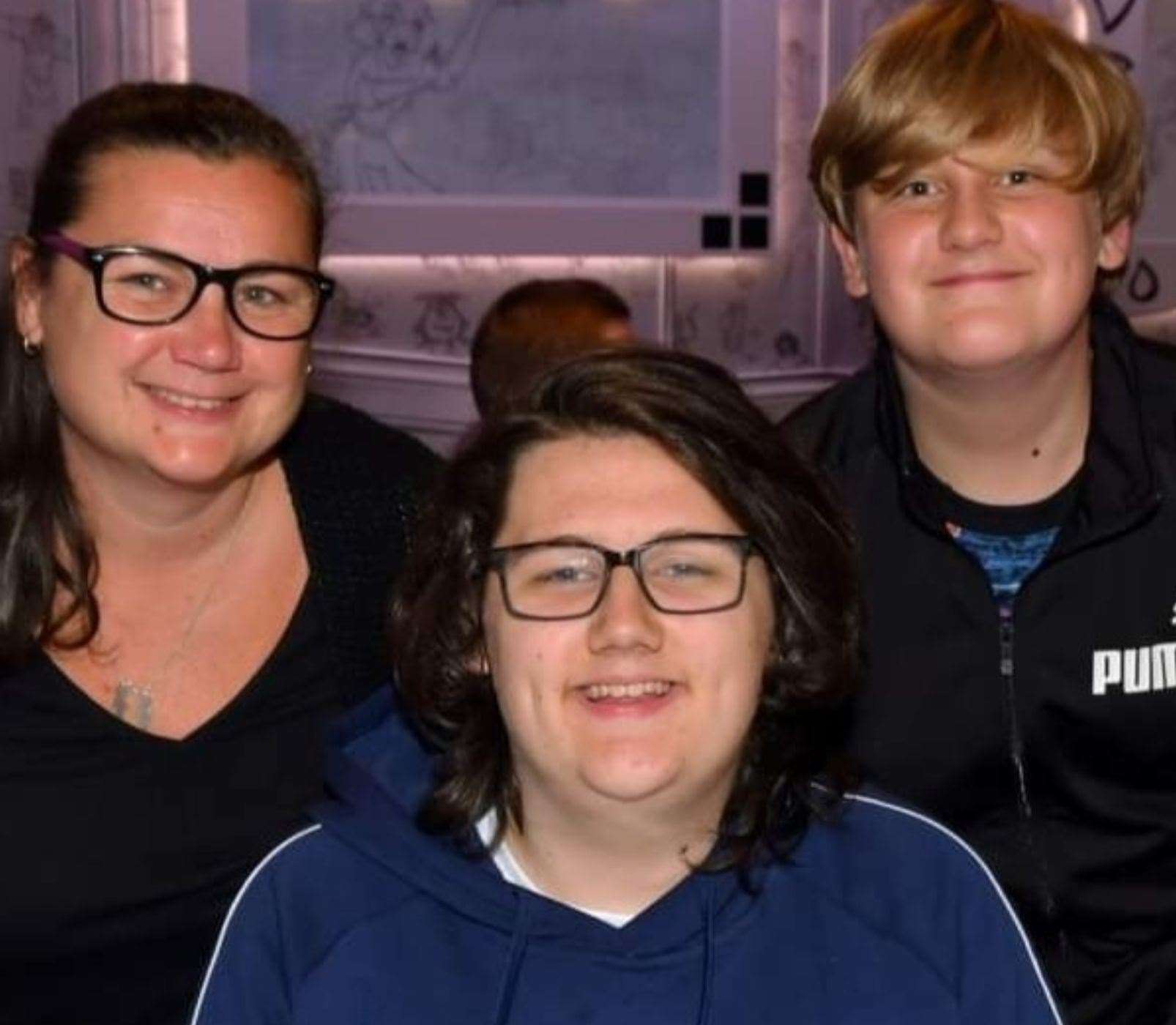 Tributes have been paid to Ethan Entwistle, pictured with mum Keena and brother Thomas