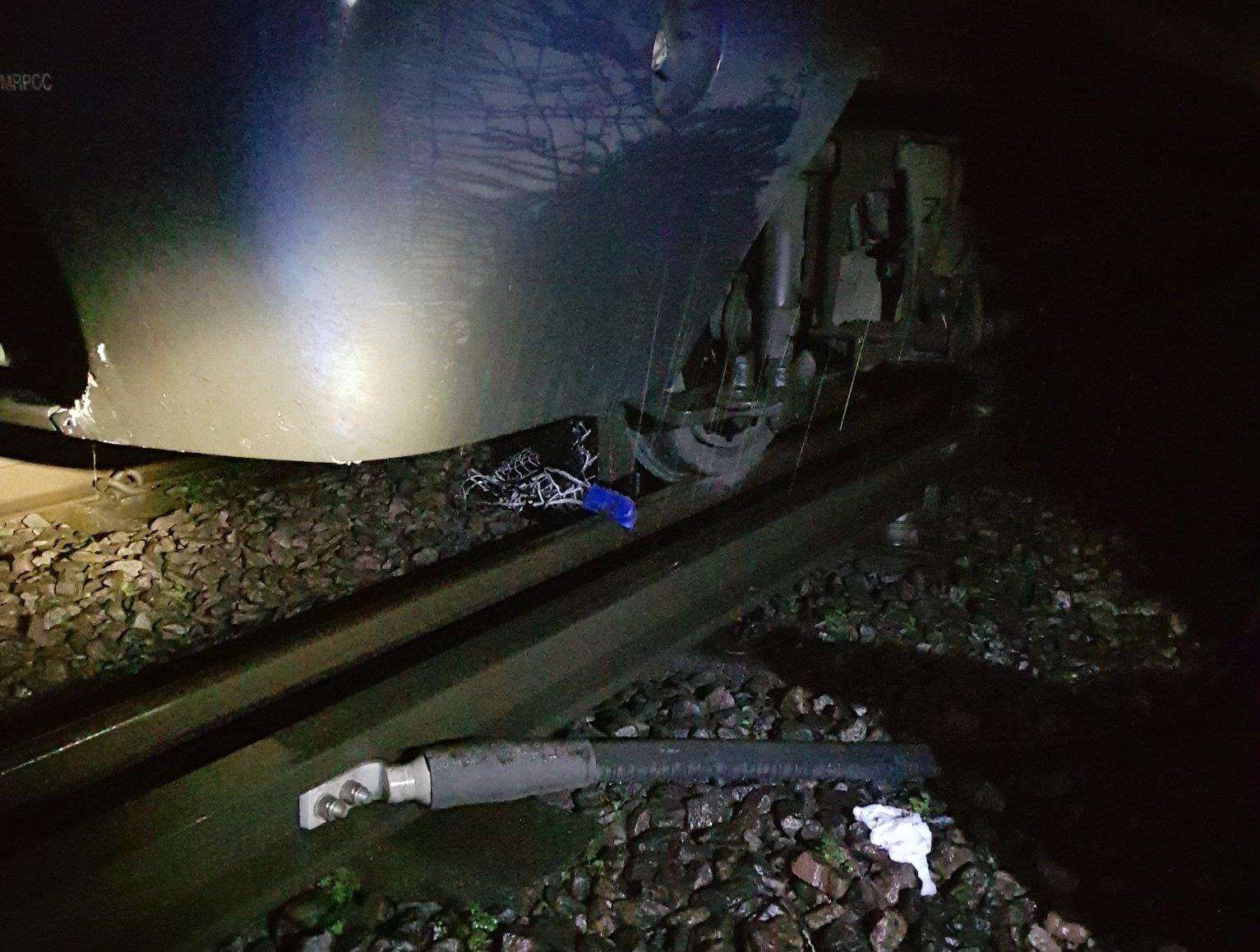 The incident on February 6. Picture: British Transport Police