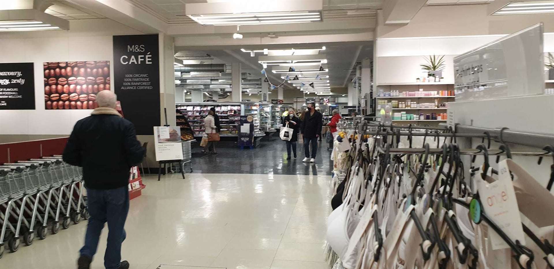 Some of the last customers inside M&S in Maidstone town centre on its last ever day of trading. Picture: Ryan Gordon